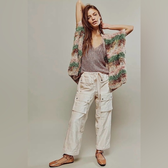 Free People Pants - NWOT Free People Skip a Beat Utility Cargo Sleek Streetwear Balloon Pants S